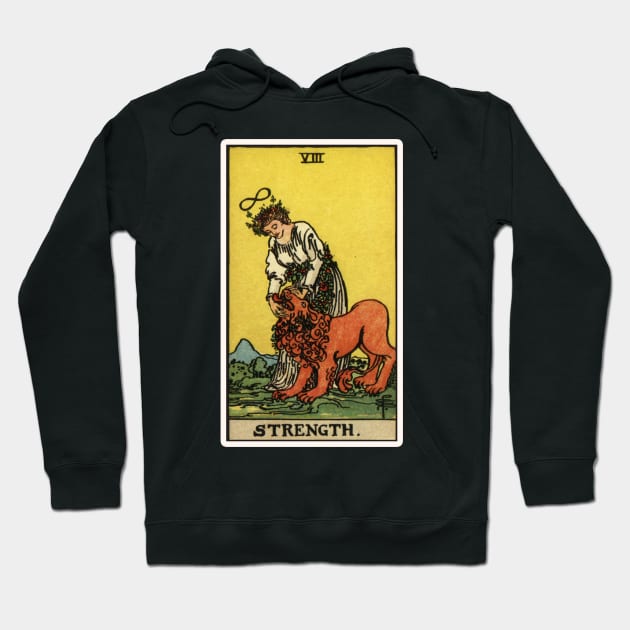 VIII. Strength Tarot Card Hoodie by wildtribe